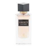 Rectangulaire parfum Liberty fles met zwarte dop van Grandeur Elite